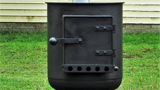 Homemade Potbelly Stove 17 inch Dia top [upl. by Nord]