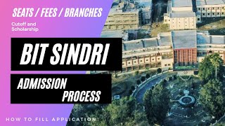 Bit Sindri Full Admission Process 2021 Fees Branches and seats [upl. by Esinwahs]