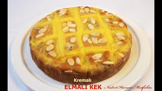 Kremalı Elmalı Kek Tarifi [upl. by Alolomo581]