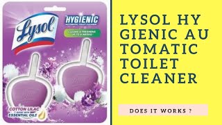 Lysol hygienic toilet bowl cleaner review [upl. by Lecroy]