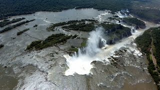 Brazil Iguazu Falls  Helicopter Tour [upl. by Hirza]