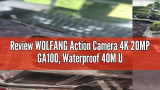 Review WOLFANG Action Camera 4K 20MP GA100 Waterproof 40M Underwater Camera for Snorkeling EIS Sta [upl. by Chemush]