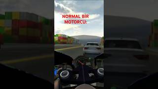 NORMAL BİR MOTORCU MOTOR KULLANIYOR automobile exhaust yamahasuperbike speed ther1rider race [upl. by Godliman]