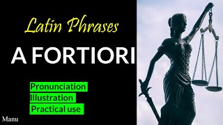 A fortiori  Meaning of a fortiori  How to use a fortiori in a sentence  Legal Latin Phrases [upl. by Kinsler]