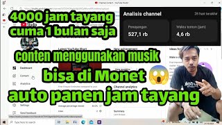 ✅ CARA MUDAH DAPAT 4000 JAM TAYANG DIJAMIN  BULAN MONETISASI [upl. by Rao]