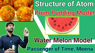 Structure of Atom  Plum pudding model  water melon model  J J Thomson model of atom [upl. by Prisilla]