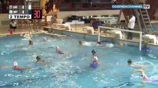 Pallanuoto Femminile A2  Tubisider Cosenza VS Ortigia Siracusa  23032014 [upl. by Esialb760]