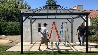 Sojag Aufbauvideo Ventura Pavillon Time Lapse Hilfestellung Aufbau Gazebo Pergola [upl. by Rodmun89]