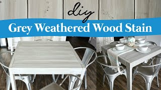 DIY Grey Weathered Wood Stain [upl. by Nysa601]