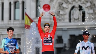 VUELTA 2024  quotCest toujours difficile de finir le travailquot  Roglic savoure son 4e Tour dEspagne [upl. by Bein]