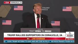 FULL SPEECH President Trump rallies voters at Commit to Caucus event in Coralville Iowa  121323 [upl. by Pamelina]