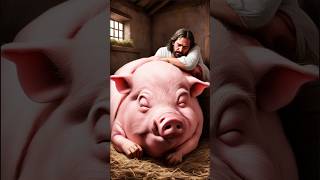 Jesus and the Biggest Pig shorts trending pig [upl. by Mychael79]