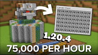 Minecraft Easy Cobblestone Farm Tutorial Fully Automatic [upl. by Etterual]