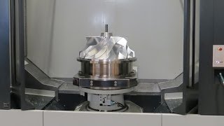 Efficient impeller machining on five axis Starrag STC 800 machiningcenter [upl. by Canon]