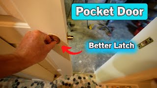 Pocket Door Installation  Better Latch [upl. by Nnylram]