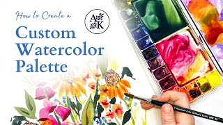 How to Prep a Custom Watercolor Palette and my favorite pigments [upl. by Aserehc615]