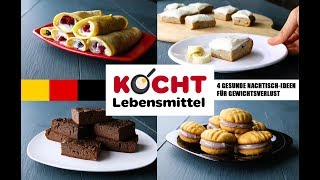 4 gesunde NachtischIdeen für Gewichtsverlust [upl. by Akemej]