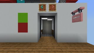 Small Realistic MultiFloor Elevator In Minecraft [upl. by Oniliuqnart]