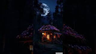 Fancy moonlight night 🌙dreamylandscapes enchantedforest dreamy beautiful fairyforest ainature [upl. by Geer]