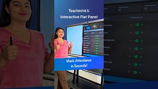 Interactive Flat Panel  Interactive Whiteboard with Smart Attendance Features [upl. by Attej]