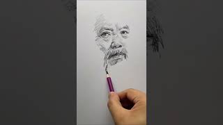 Adjusting Proportions Drawing Frontal Old Man PortraitsWithout Loomis MethodUltraman [upl. by Livvie199]