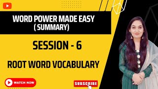 Summary of Word Power Made Easy Norman Lewis session 06  CAT  SNAP  NMAT SSC  NDA  CDS [upl. by Tanberg]