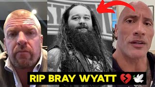 Wrestlers SAD Reactions to Bray Wyatt Death 😰 [upl. by Reivaxe]