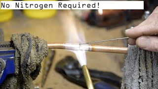 Want to braze copper tubing without nitrogen Watch this [upl. by Eric504]