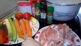 POLLO CON VERDURAS RECETA SALUDABLERÁPIDA Y FÁCIL🐓🍗🍲 [upl. by Enyaw899]