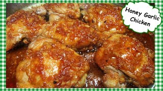 Honey Garlic Glazed Chicken Thighs  Cooking Chicken on Stove Top [upl. by Libbie175]