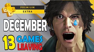 PS Plus Extra amp Premium Games December 2024  13 Games Are Leaving  Platinum Difficulty amp Time [upl. by Airotna187]