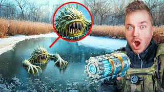 WE FROZE THE POND MONSTER POND MONSTER FREEZING DEVICE [upl. by Chapman449]