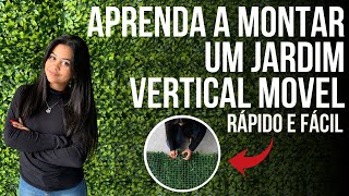 Aprenda A Montar Um Jardim Vertical Artificial Móvel  Rápido E Prático paredeverdeartificial diy [upl. by Sirrap7]