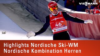 Highlights Nordische SkiWM  Nordische Kombination Herren [upl. by Nolyad466]