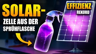 Geniale Erfindung SprühSolarzelle 95 günstiger als Solarmodule [upl. by Arvid]