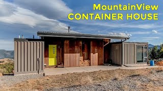 OffGrid Shipping Container Home Redefines Mountain Living [upl. by Namyw]