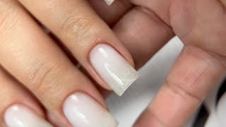 Tutorial  Russian manicure and POLYTEK extensions [upl. by Leiad]