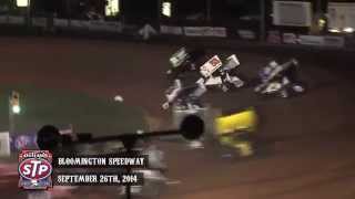 Highlights World of Outlaws STP Sprint Cars Bloomington Speedway September 26th 2014 [upl. by Seda446]