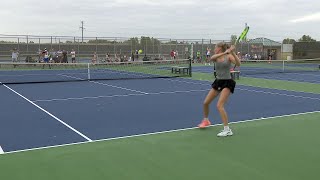 Maple Grove Girls Tennis Beats Wayzata in Possible Playoff Preview [upl. by Neahs]