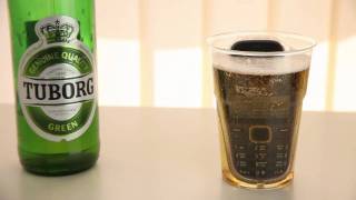 Nokia 3720 classic beer and water test [upl. by Esyahc897]