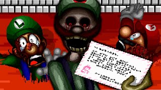 LUIGIEXE ENDS MARIO TOO LATEEXE FULL VERSION SCARIEST NEW MARIOEXE HORROR GAME [upl. by Sarah]