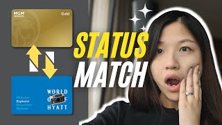 How to status match between MGM Rewards amp World of Hyatt A StepbyStep Guide [upl. by Iemaj278]