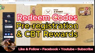 Redeem Codes from Preregistration amp CBT  The Ragnarok [upl. by Kale132]