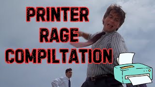 OFFICE SPACE PRINTER RAGE COMPILATION [upl. by Idet259]