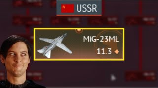 Finally FINISH My USSR Tech Tree using MiG23ML with R24R [upl. by Artap936]