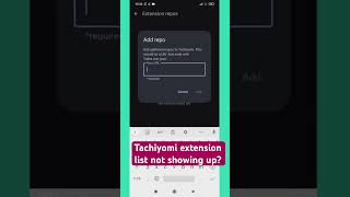 Tachiyomi extension list not showing up tutorial tachiyomi [upl. by Lecirg788]