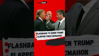 Flashback to when Donald Trump slapped Vince McMahon shorts wwe trump [upl. by Hall]