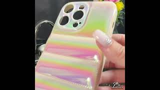 14 pro max puff case laser white [upl. by Atiuqaj645]