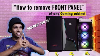 How to remove the FRONT PANEL of any Gaming Cabinet [upl. by Catt]