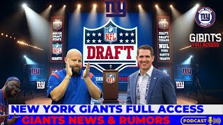 NY Giants 7 Round Mock Draft Joe Schoen pulls off 2 firstround trades in wild turn of events [upl. by Travax420]